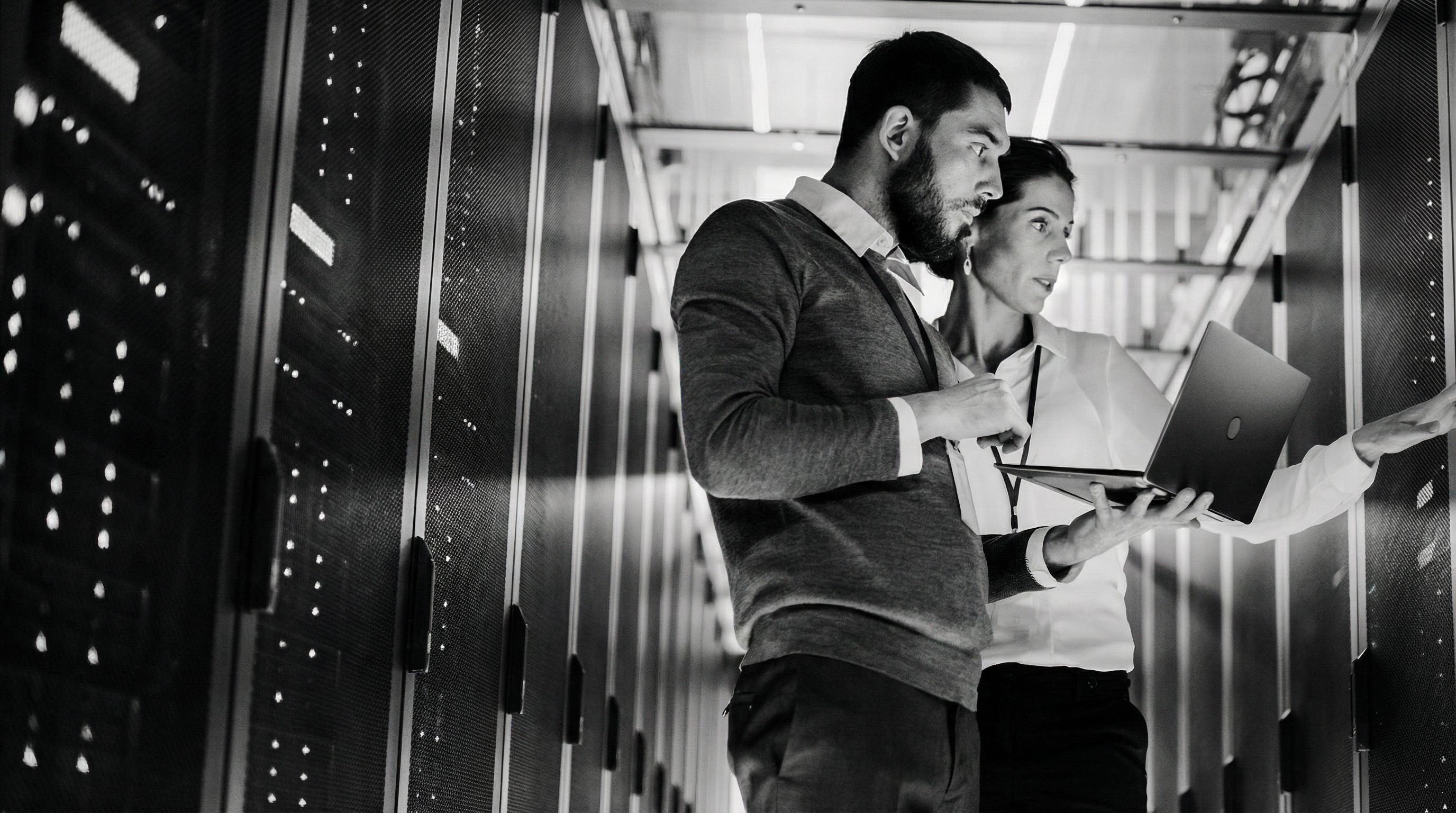 IT Professionals in Server Room